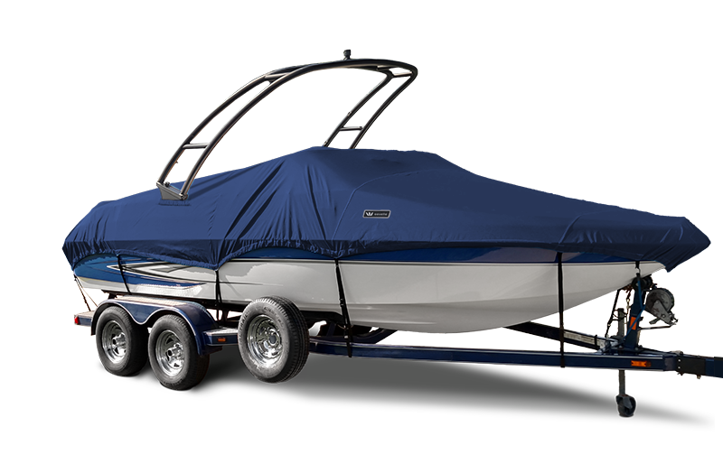 Windstorm Deck Boat w New Tower National Boat Covers Admiral Navy 800x514